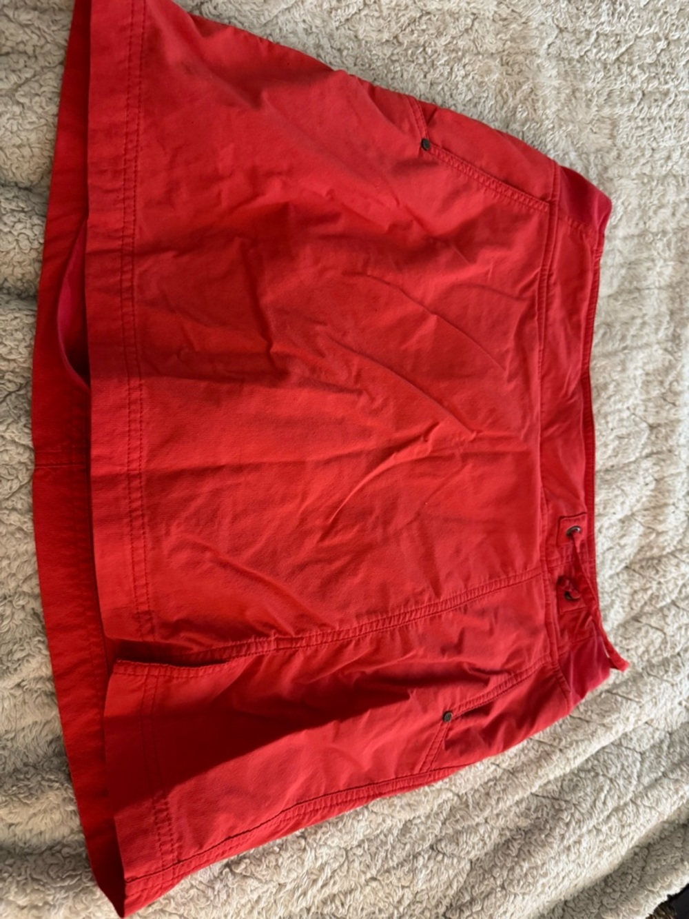 Red Women Skirt Mini - Red